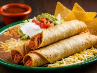 Shredded Chicken Taquitos Rancheros Combo (Flour) Shredded Chicken Taquitos Rancheros Combo (Flour)