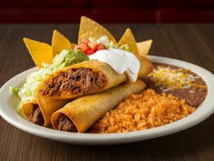 Shredded Beef Taquitos Rancheros Combo (Flour) Shredded Beef Taquitos Rancheros Combo (Flour)