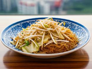 Stir Fried Vegetable With Rice Vermicelli Noodles