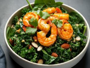 Light Carb Spicy Thai Shrimp Salad Bowl