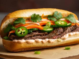 Grilled Ribeye Banh Mi