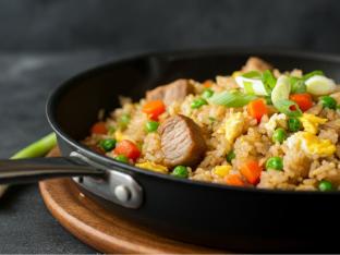 Pork Fried Rice by the Pan