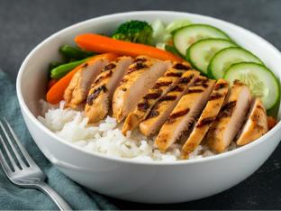 [Special Diet] - Grilled Chicken over White Rice and Steam Veggies - NO ALLIUM