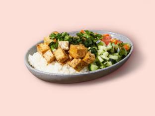 Sweet Dark Soy Tofu Rice Bowl