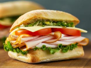 Turkey and Provolone on a Ciabatta