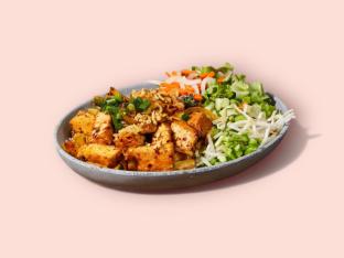 Savory Spicy Lemongrass Tofu Salad Bowl (Vegan)