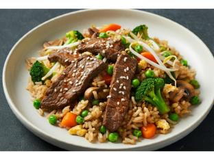 Gluten-Free Mongolian Beef and Veggie Fried Rice [Small]