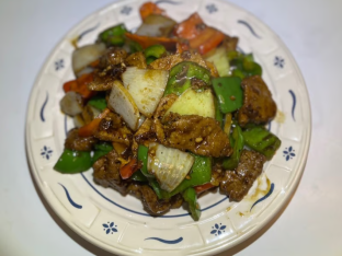 Pepper Beef with Onions Pepper Beef with Onions