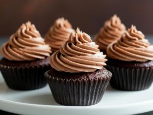 Mini Chocolate Cupcakes with Chocolate Buttercream Icing Mini Chocolate Cupcakes with Chocolate Buttercream Icing