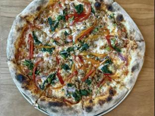 Gluten Free Sausage & Peppers Pizza Gluten Free Sausage & Peppers Pizza