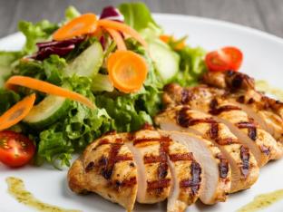 Grilled Chicken with Field Greens Salad
