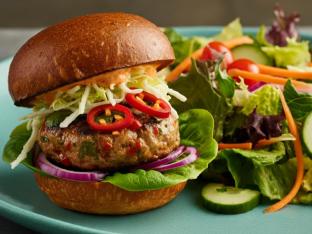 Thai Cobb Sliders with Salad