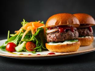 Fastball Sliders with Salad