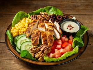 Chicken Gyros Mediterranean Salad