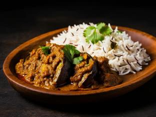 Guttivankai Curry with Rice [16 oz]