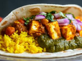 Punjabi By Nature Burrito with Paneer Boxed Meal Punjabi By Nature Burrito with Paneer Boxed Meal