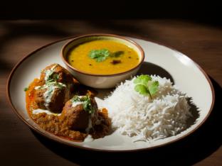 Malai Kofta with Dal Tadka an Basmati Rice Malai Kofta with Dal Tadka an Basmati Rice