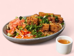 Soy Braised Pork Belly Salad Bowl