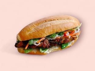Pork Chop Banh Mi Meal with Fries [Large]