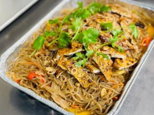 Glass Noodles with Tofu and Steam Veggies [Small]