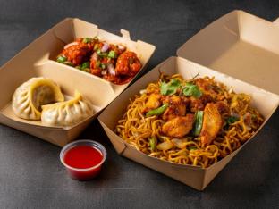 Chicken Manchurian, Chicken momos and Street Style Chicken Chow Mein. Chicken Manchurian, Chicken momos and Street Style Chicken Chow Mein.