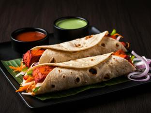 Chicken Tikka Kathi Wrap Chicken Tikka Kathi Wrap