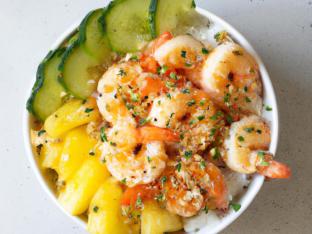 Shrimp Aloha Bowl with Rice