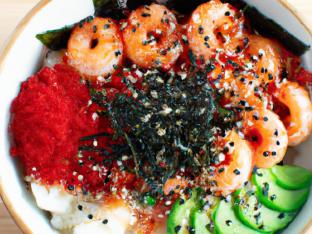 Shrimp Volcano Bowl with Rice