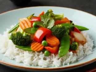 Vegetable Stir-fry with Rice Vegetable Stir-fry with Rice