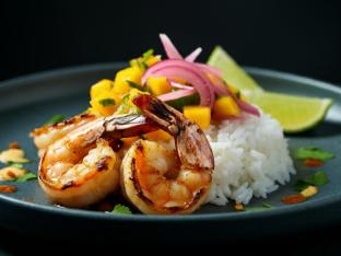 Shrimp Coconut Rice Bowl Shrimp Coconut Rice Bowl