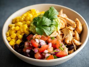 Yellow Corn Protein Bowl With Chicken Yellow Corn Protein Bowl With Chicken