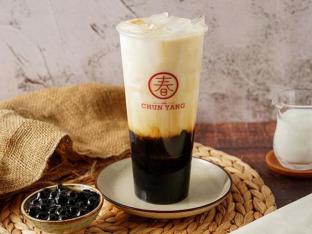 Medium Dairy Free Classic Black Milk Tea With Boba (50% Sweet) Medium Dairy Free Classic Black Milk Tea With Boba (50% Sweet)