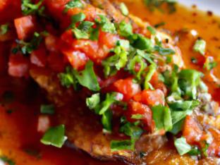 Seared Tilapia with Virgin Sauce Seared Tilapia with Virgin Sauce
