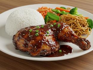 Chinese BBQ Chicken 中式烤鸡腿饭 Chinese BBQ Chicken 中式烤鸡腿饭