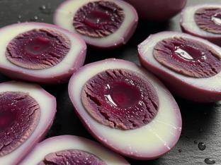 Whole Beet Brined Purple Hardboiled Egg Whole Beet Brined Purple Hardboiled Egg