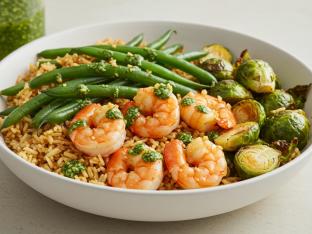 Citrus Garlic Shrimp Bowl