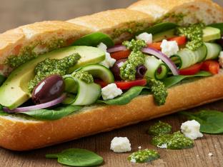 Mediterranean Avocado Sandwich