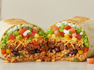 Vegetarian Beyond Meat Chipotle Burrito