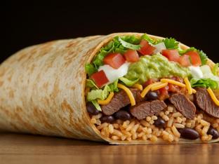 Aztec Burrito with Carne Asada