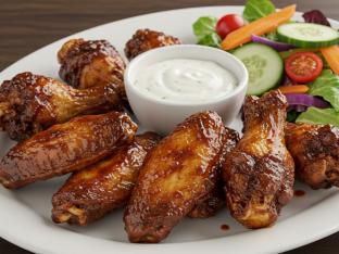 BBQ Chicken Wings Boxed Meal [Large]