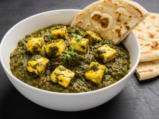 Paneer Saag with Naan [Small]