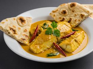 Goan Fish Curry with Naan Boxed Meal [Small]