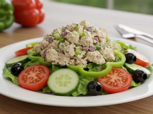 Garden Salad with Chicken Salad Boxed Meal