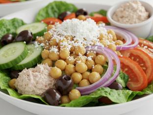 Mediterranean Salad with Tuna Salad Boxed Meal