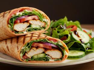 Lemon Garlic Chicken Wrap Boxed Meal