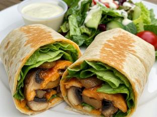 Buffalo Mushroom Wrap Boxed Meal Buffalo Mushroom Wrap Boxed Meal
