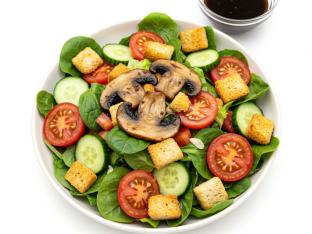 Vegan Mushroom House Salad Vegan Mushroom House Salad