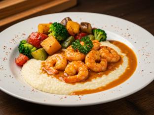 NOLA Style Shrimp and Grits Boxed Meal NOLA Style Shrimp and Grits Boxed Meal