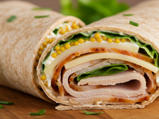 Roasted Turkey Wheat Tortilla Wrap