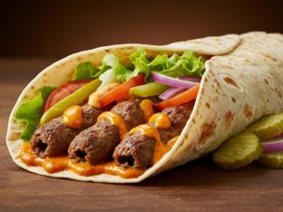 Beef Shish Kebab Wrap Beef Shish Kebab Wrap